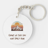 Porte-clés Grant us this day our daily run (Dos)