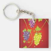 Porte-clés Grapevine Avec Des Joncs De Raisins (Devant)