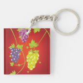 Porte-clés Grapevine Avec Des Joncs De Raisins (Dos)