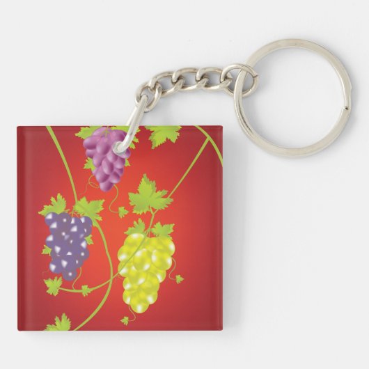 Porte-clés Grapevine Avec Des Joncs De Raisins (Dos)