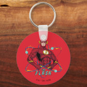 Porte-clés Graphique atomique Flash de dessin (Recto)