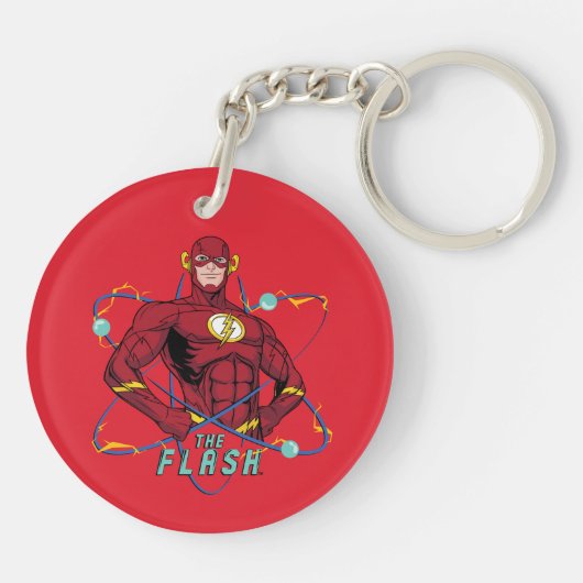 Porte-clés Graphique atomique Flash de dessin (Dos)