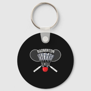 Porte-clés Graphique de badminton Joueur de badminton Sports