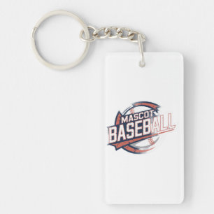 Porte-clés Graphique de baseball de mascotte