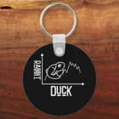 Porte-clés Graphique De Canard Et De Lapin Mathématique (Recto)