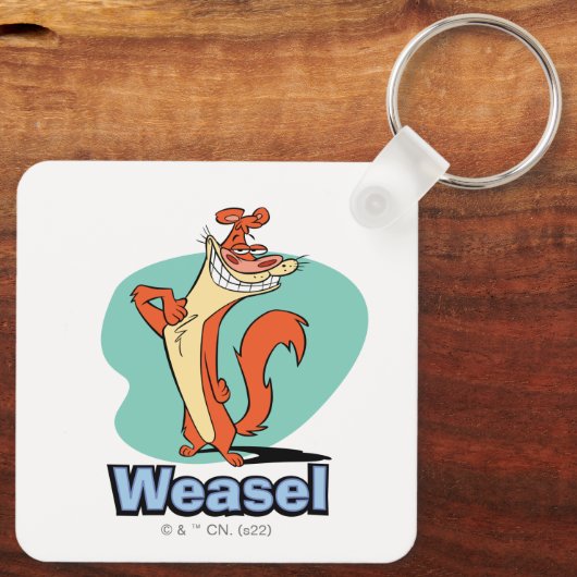 Porte-clés Graphique de caractères de fidélité de Weasel (Verso)
