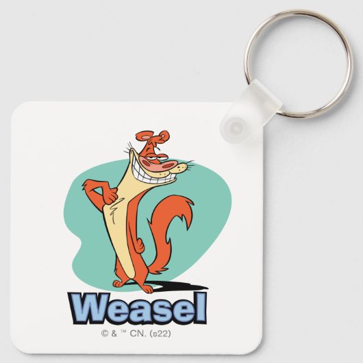 Porte-clés Graphique de caractères de fidélité de Weasel (Dos)