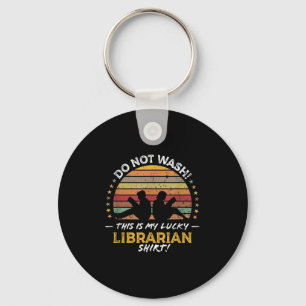 Porte-clés Graphique de devis de bibliothèque Funny