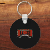 Porte-clés Graphique de devis de coiffure en barbier à tatoua (Recto)