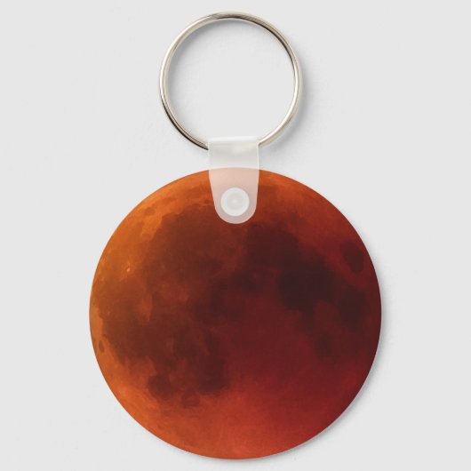 Porte-clés Graphique de la grande éclipse lunaire rouge (Recto)
