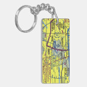 Porte-clés Graphique de l'aéroport Brackett Field / diagramme (Devant gauche)