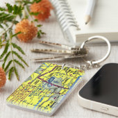 Porte-clés Graphique de l'aéroport Brackett Field / diagramme (Devant droit)