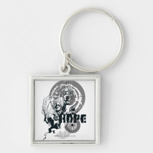 Porte-clés Graphique de lanterne bleue 4