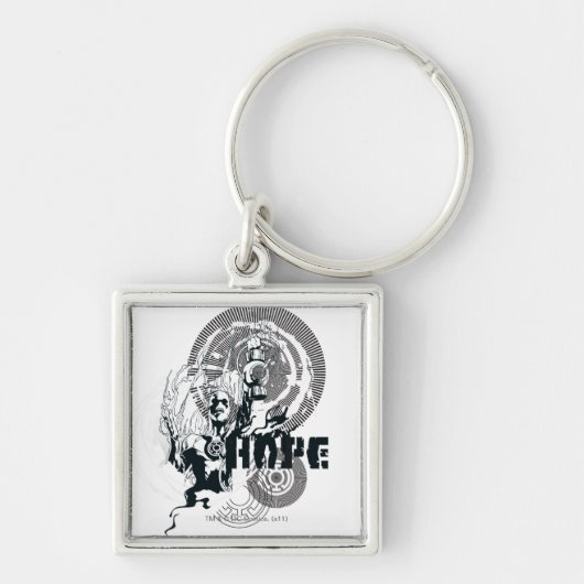 Porte-clés Graphique de lanterne bleue 4 (Devant)