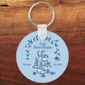 Porte-clés graphique de notre nouvelle maison (Recto)