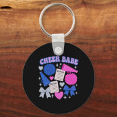 Porte-clés Graphique de routine de cheerleading Cheer Be Coqu (Recto)
