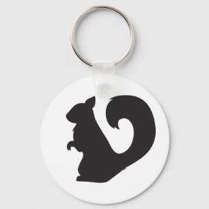 Porte-clés Graphique de silhouette de région boisée de