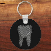 Porte-clés Graphique dentaire pour dentiste (Recto)