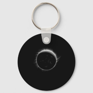 Porte-clés Graphique D'Événement Solaire Eclipse Moon Et Sun