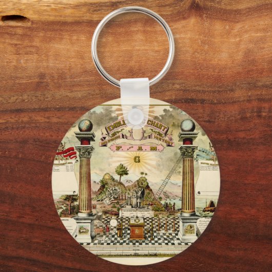 Porte-clés Graphique électronique Freemason (Recto)