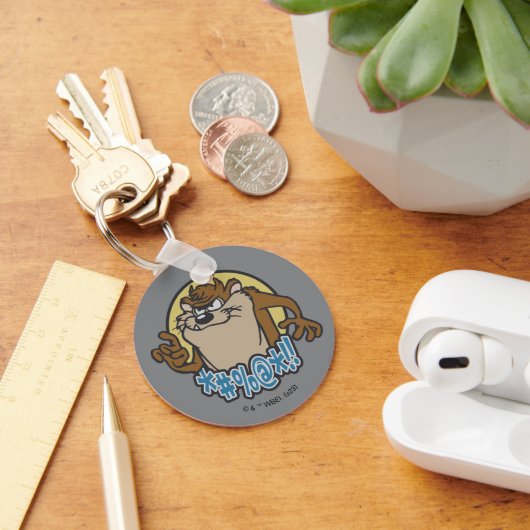 Porte-clés Graphique en cercle extensible TAZ™ (Bureau)
