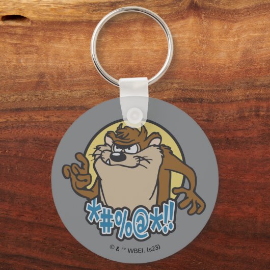Porte-clés Graphique en cercle extensible TAZ™ (Recto)