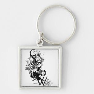 Porte-clés Graphique en lanterne bleue 2