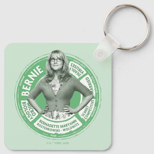 Porte-clés Graphique Info Bernadette (Dos)