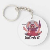 Porte-clés Graphique « Mr. Fix It » de ChilledWorld (Devant)