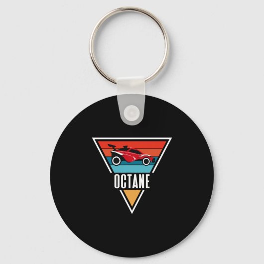 Porte-clés Graphique Octane Rocket Soccer Rétro Coucher de so (Recto)