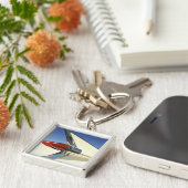 Porte-clés Graphique : Plan rapproché d'aileron et de feu (Côté)