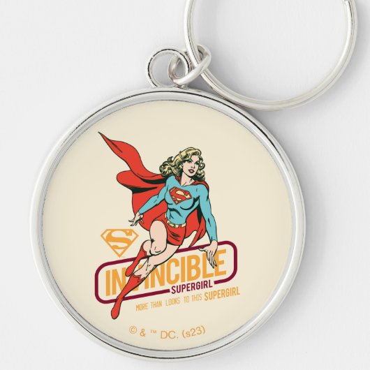 Porte-clés Graphique rétro-invincible Supergirl (Devant)