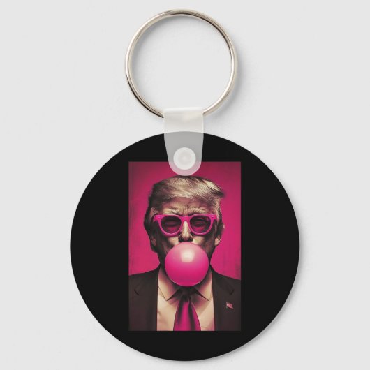 Porte-clés Graphique rose Bubblegum (Recto)