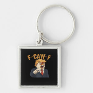 Porte-clés Graphique Vintage Anti-Classique F-Caw-F Poulet