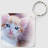 Porte-clés Graphique Vintage de fraise personnalisé (Dos)