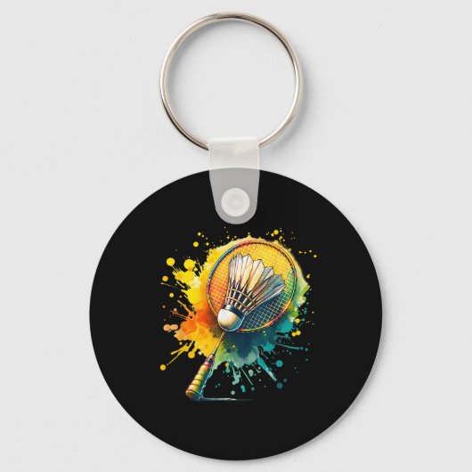 Porte-clés Graphique Volant de badminton (Recto)