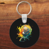 Porte-clés Graphique Volant de badminton (Recto)