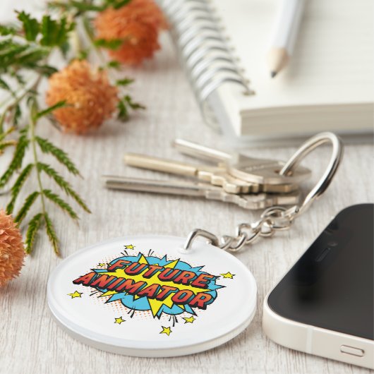 Porte-clés Graphiques de mouvement d'animation Future (Devant droit)