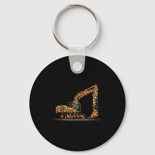 Porte-clés Graphiques de Noël drôles de pelleteuse pour amate (Recto)