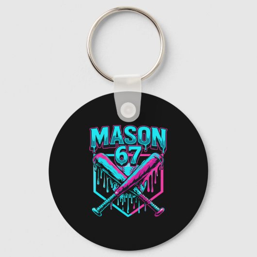 Porte-clés Graphiques drôles de Mason 67 de crème glacée qui  (Recto)