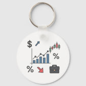 Porte-clés Graphiques et graphiques financiers (Recto)