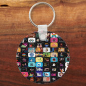 Porte-clés  Graphiques historiques et logos de CBC (Recto)