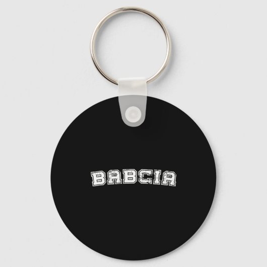 Porte-clés Graphisme classique de style universitaire babcia (Recto)