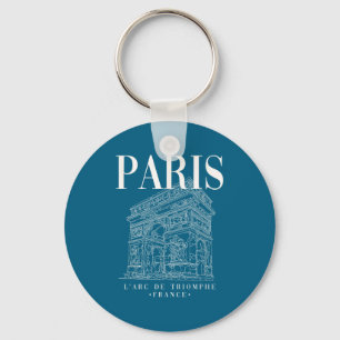 Porte-clés Graphisme Cool Paris Arc De Triomphe Ligne