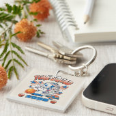 Porte-clés Graphisme de basketball SPACE JAM™ BUGS BUNNY™ #1 (Devant Droit)