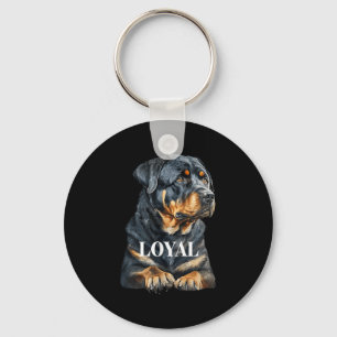 Porte-clés Graphisme de chien Rottweiler Rottie