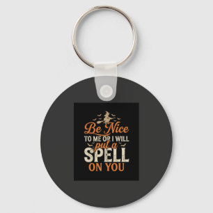 Porte-clés Graphisme de sort de sorcière d'Halloween_1