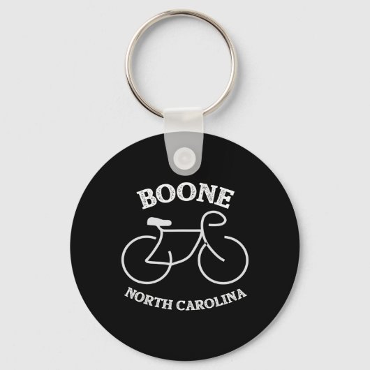 Porte-clés Graphisme de vélo Boone Caroline du Nord (Recto)