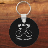 Porte-clés Graphisme de vélo Boone Caroline du Nord (Recto)