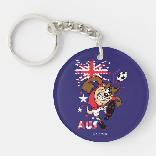 Porte-clés Graphisme TAZ™ Team Australia Soccer (Devant)